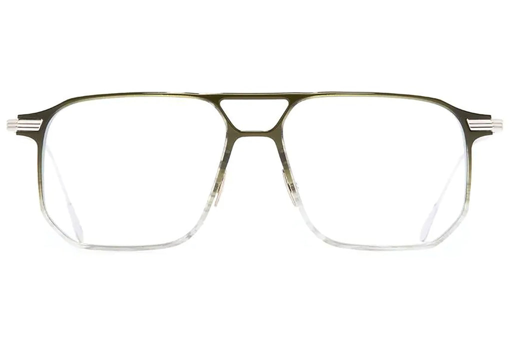 Cutler & Gross - 0006 Eyeglasses Green on 18K Rhodium