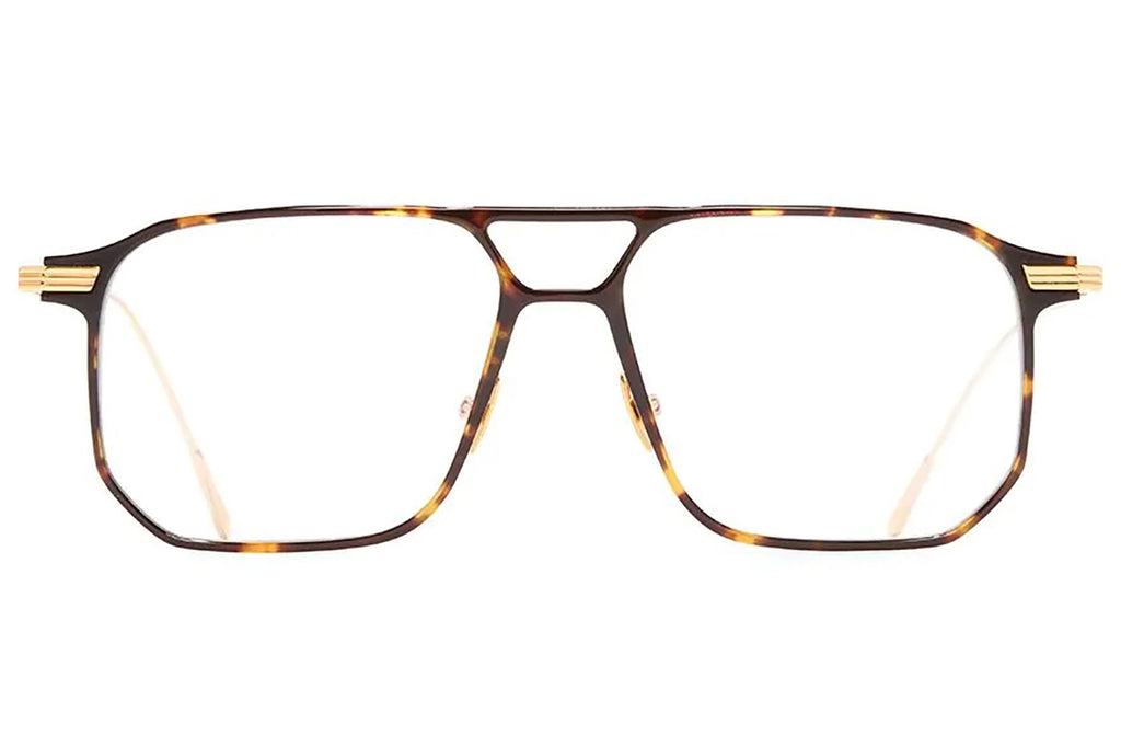 Cutler & Gross - 0006 Eyeglasses Havana on 24K Yellow Gold