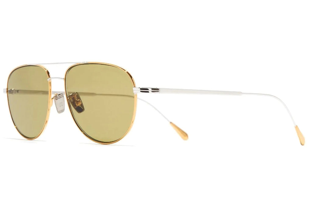 Cutler & Gross - 0002 Sunglasses Yellow Gold 24K + Rhodium 18K