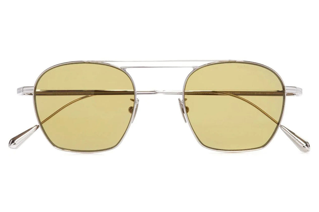 Cutler & Gross - 0004 Sunglasses White Gold Rhodium 18K