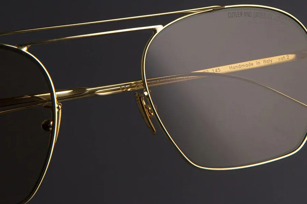 Cutler & Gross - 0004 Sunglasses Gold 18K