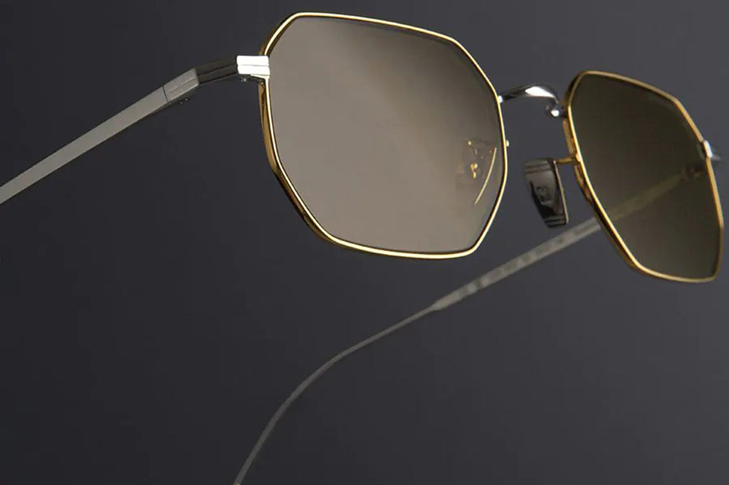 Cutler & Gross - 0005 Sunglasses Yellow Gold 24K + Rhodium 18K