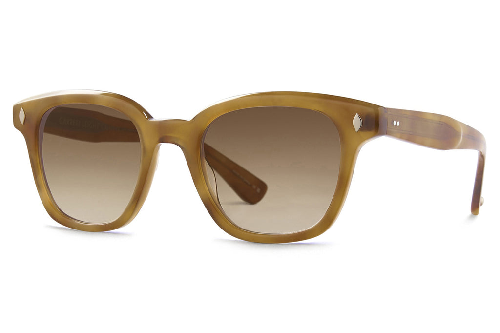 Garrett Leight - Broadway Sunglasses Ember Tortoise with Semi-Flat Auburn Gradient Lenses