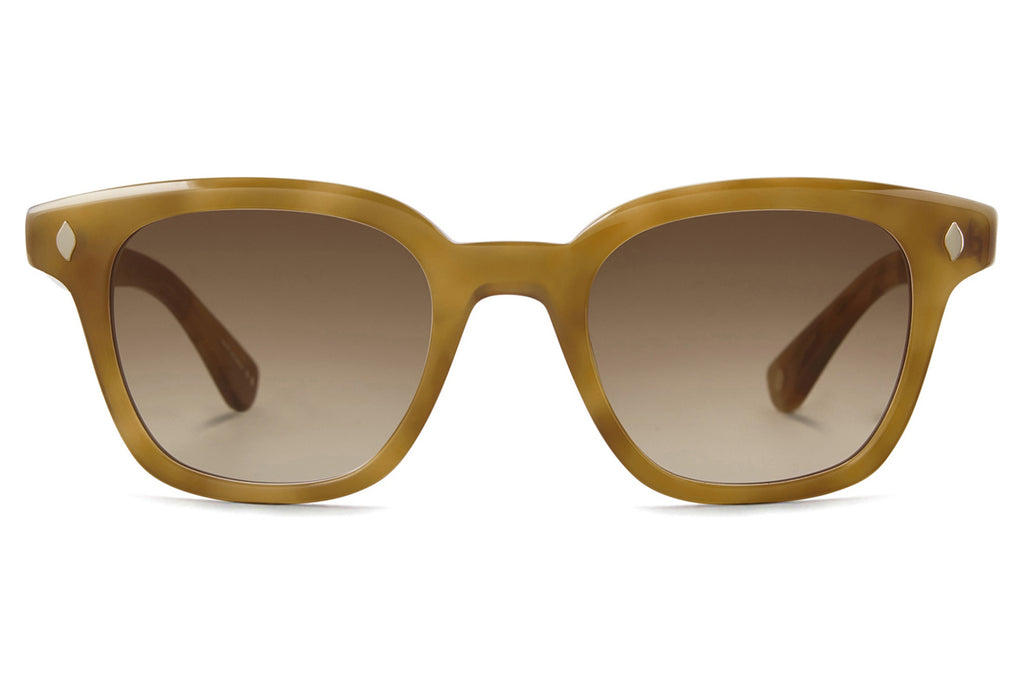 Garrett Leight - Broadway Sunglasses Ember Tortoise with Semi-Flat Auburn Gradient Lenses