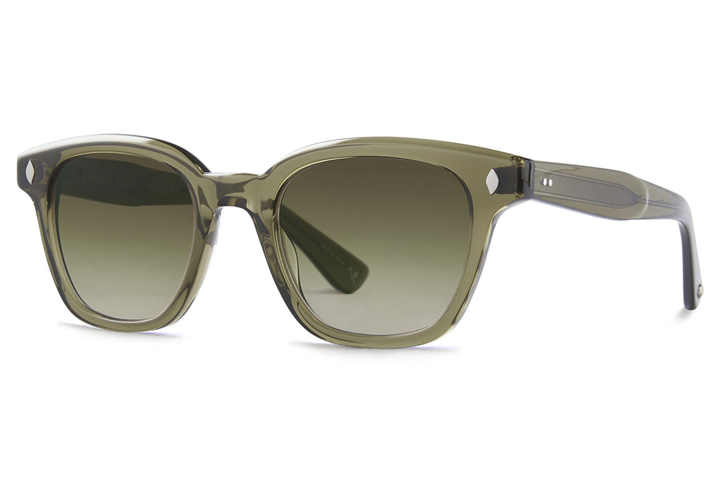 Garrett Leight - Broadway Sunglasses Willow with Semi-Flat Olive Gradient Lenses