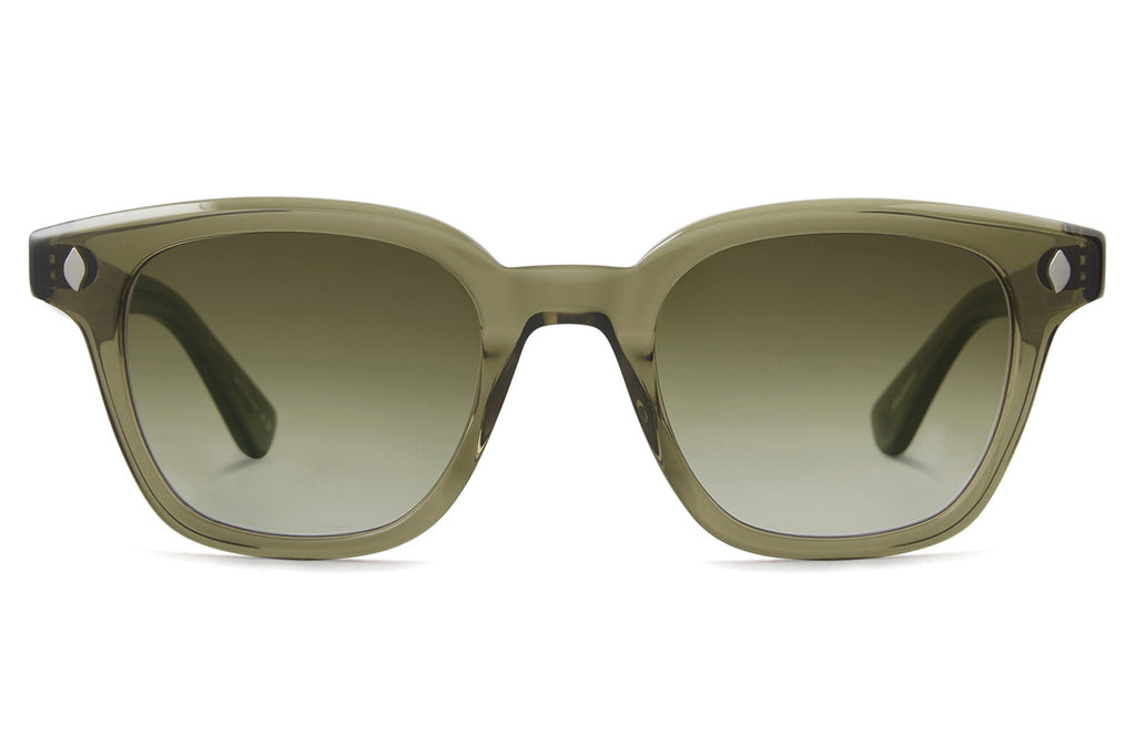 Garrett Leight - Broadway Sunglasses Willow with Semi-Flat Olive Gradient Lenses