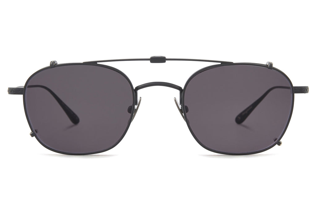 Garrett Leight - Cascade Clip On Shades Black with Black Currant Lenses