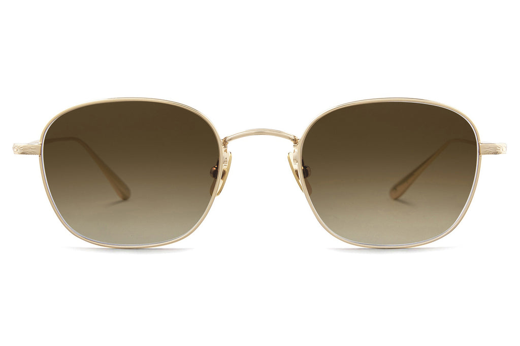 Garrett Leight - Cascade M Sunglasses Gold with Pure Almond Gradient Lenses