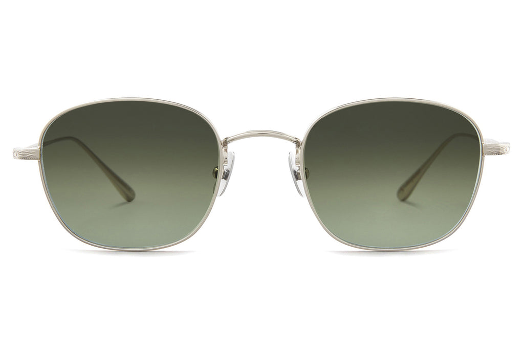 Garrett Leight - Cascade M Sunglasses Silver with Pure Evergreen Gradient Lenses