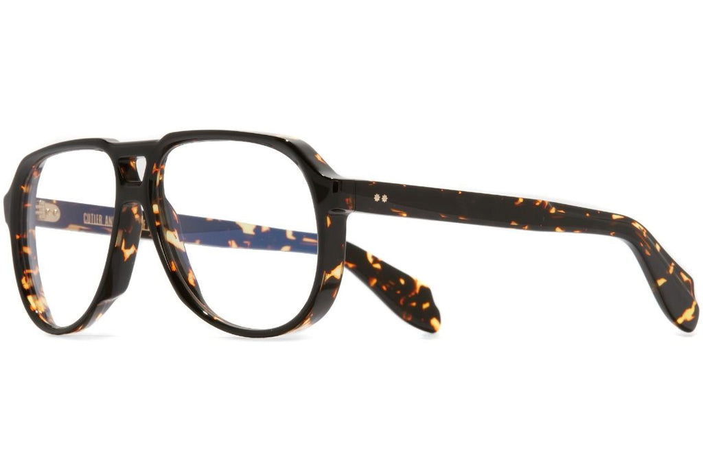 Cutler & Gross - 9782 Eyeglasses Black on Havana