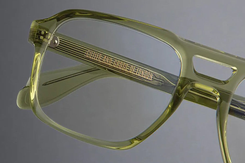 Cutler & Gross - 1394 (Small) Eyeglasses Crystal Olive Green