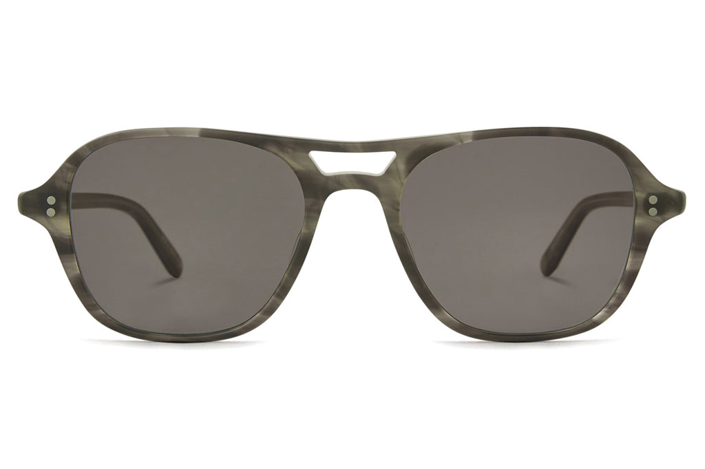 Garrett Leight - Doc Sunglasses Matte G.I. Tortoise Laminate with Semi-Flat Grey Lenses