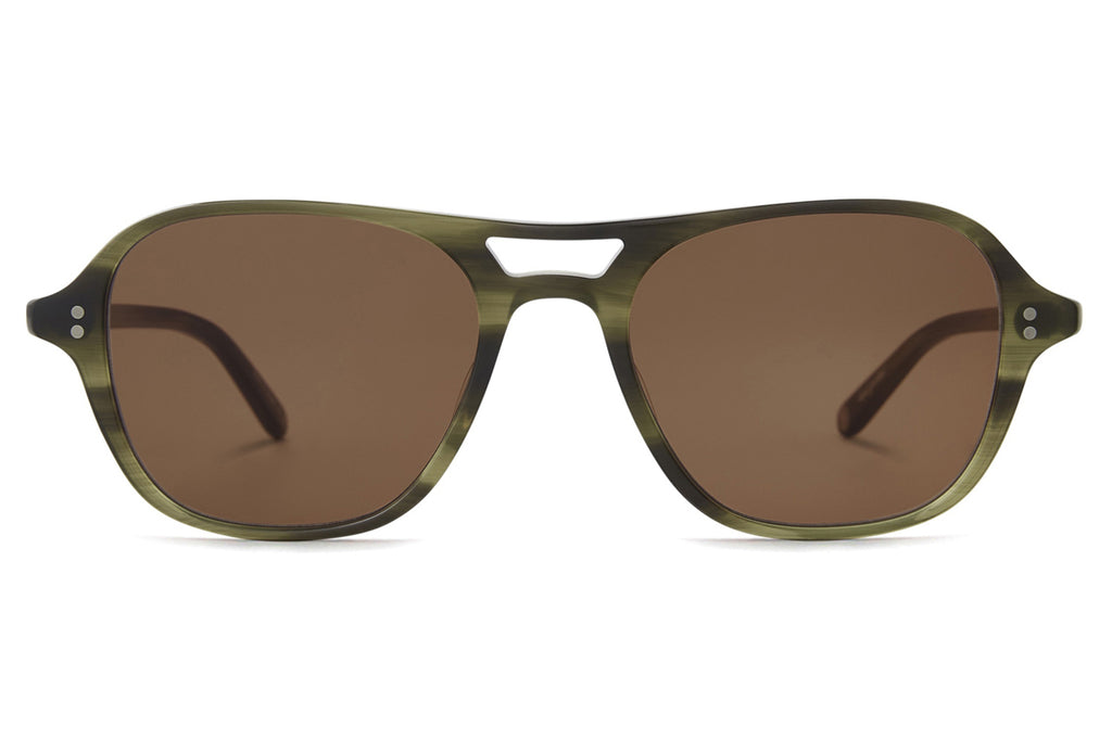 Garrett Leight - Doc Sunglasses Willow with Semi-Flat Oak Lenses