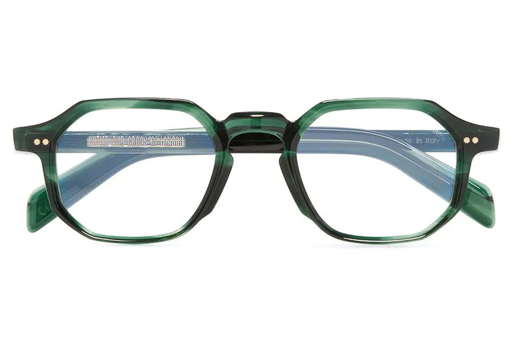 Cutler & Gross - GR11 Eyeglasses Striped Dark Green