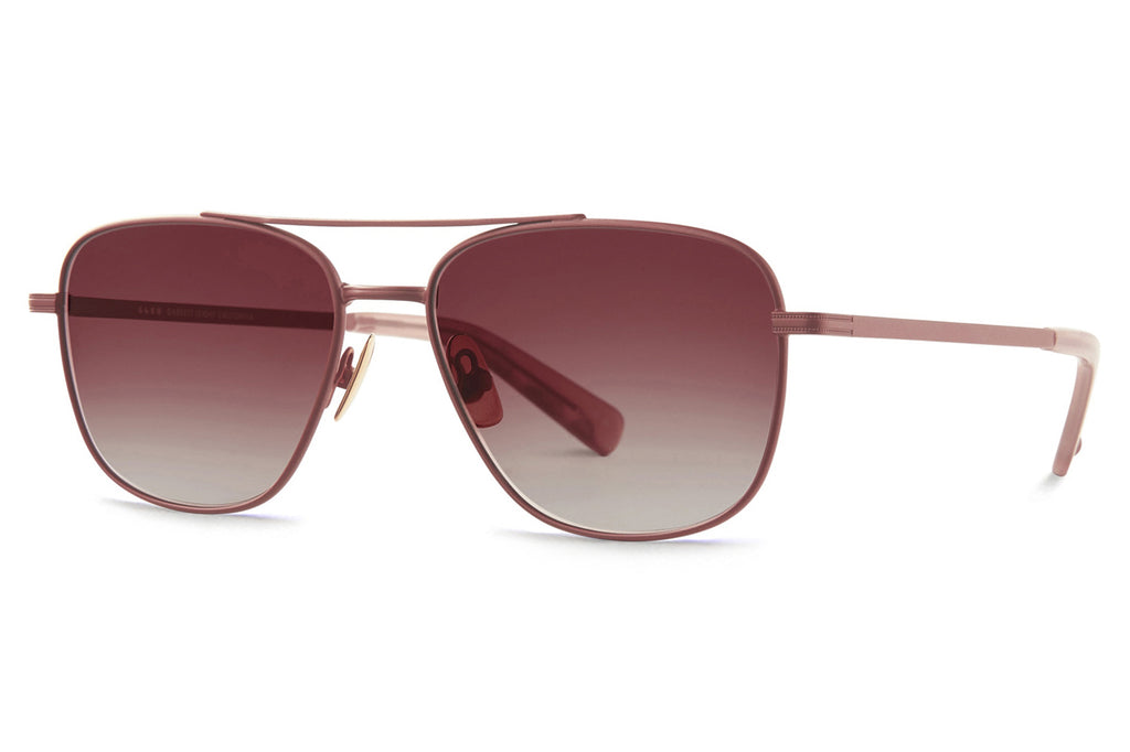 Garrett Leight - El Capitan Sunglasses Cotton Candy-Desert Rose with Semi-Flat Raspberry Gradient