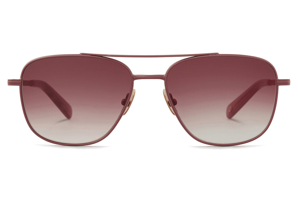 Garrett Leight - El Capitan Sunglasses Cotton Candy-Desert Rose with Semi-Flat Raspberry Gradient 