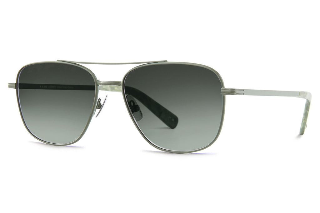 Garrett Leight - El Capitan Sunglasses Sage-Jade Tortoise with Semi-Flat Blue Moon Gradient Lenses