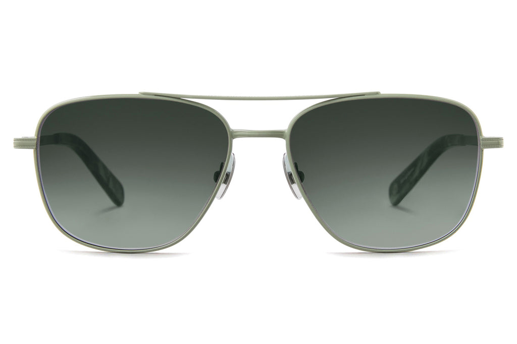 Garrett Leight - El Capitan Sunglasses Sage-Jade Tortoise with Semi-Flat Blue Moon Gradient Lenses