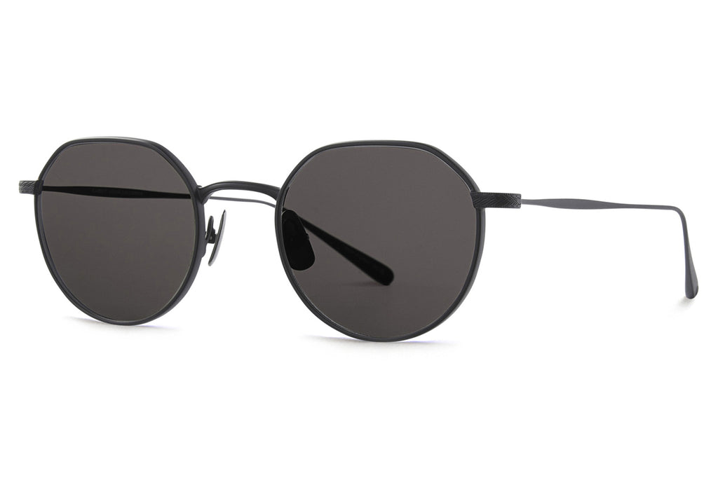 Garrett Leight - Eureka M Sunglasses Black with Pure Grey Lenses