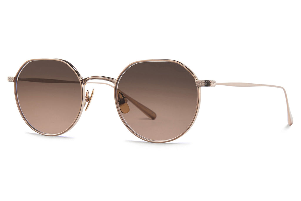 Garrett Leight - Eureka M Sunglasses Rose Gold with Pure Mojave Gradient Lenses