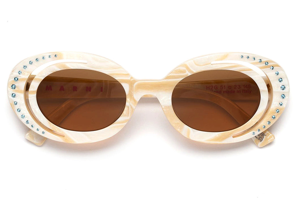 Marni® - Zion Canyon Sunglasses Pearly White