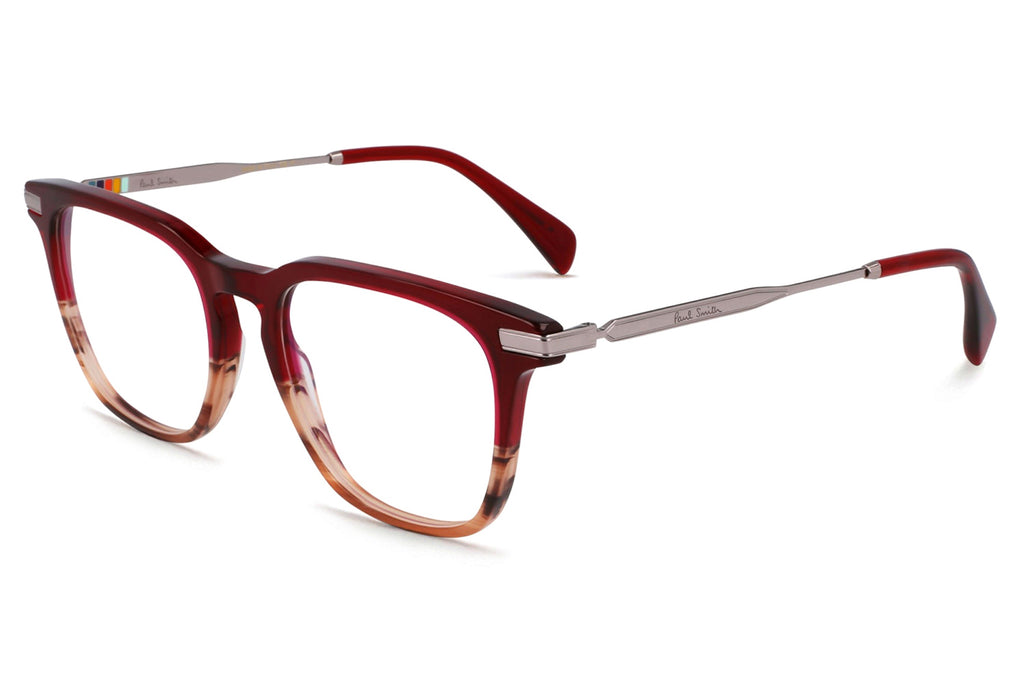 Paul Smith - Ledbury Eyeglasses Transparent Bordeaux/Striped Bordeaux