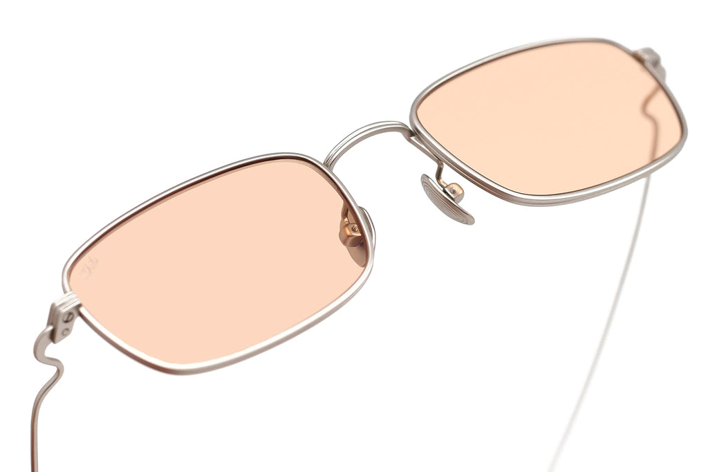 AKILA® Eyewear - Grace Sunglasses Matte Silver w/ Apricot Lenses