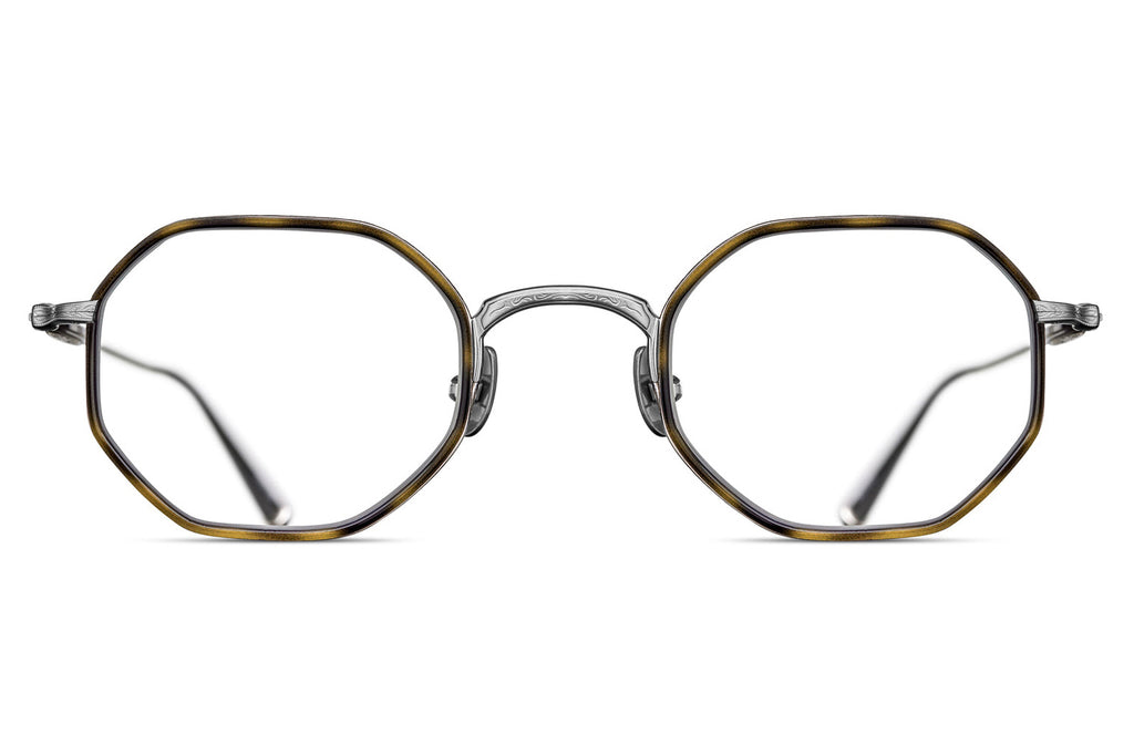 Matsuda - M3086-I Eyeglasses Brushed Silver - Khaki Tortoise