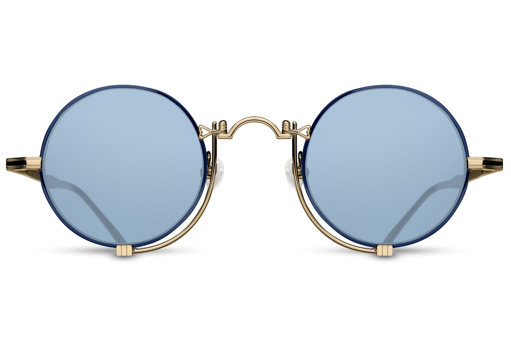 Matsuda - 10601H Sunglasses Brushed Gold - Navy