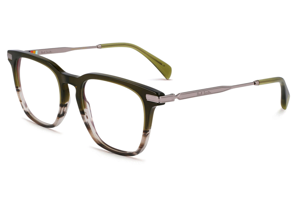 Paul Smith - Ledbury Eyeglasses Transparent Olive/Striped Olive