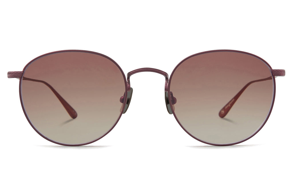 Garrett Leight - Morningside M Sunglasses Mauve with Plum Gradient Lenses