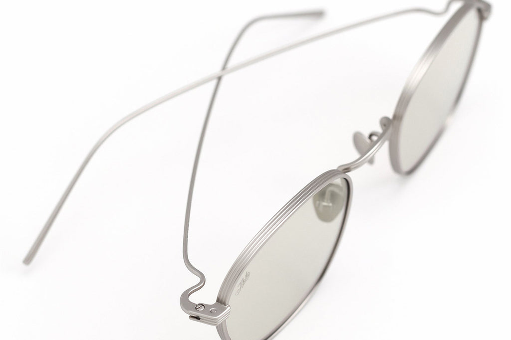 AKILA® Eyewear - Osiris Sunglasses Matte Silver w/ Beige Lenses