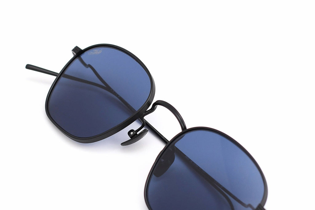 AKILA® Eyewear - Osiris Sunglasses Matte Black w/ Blue Lenses