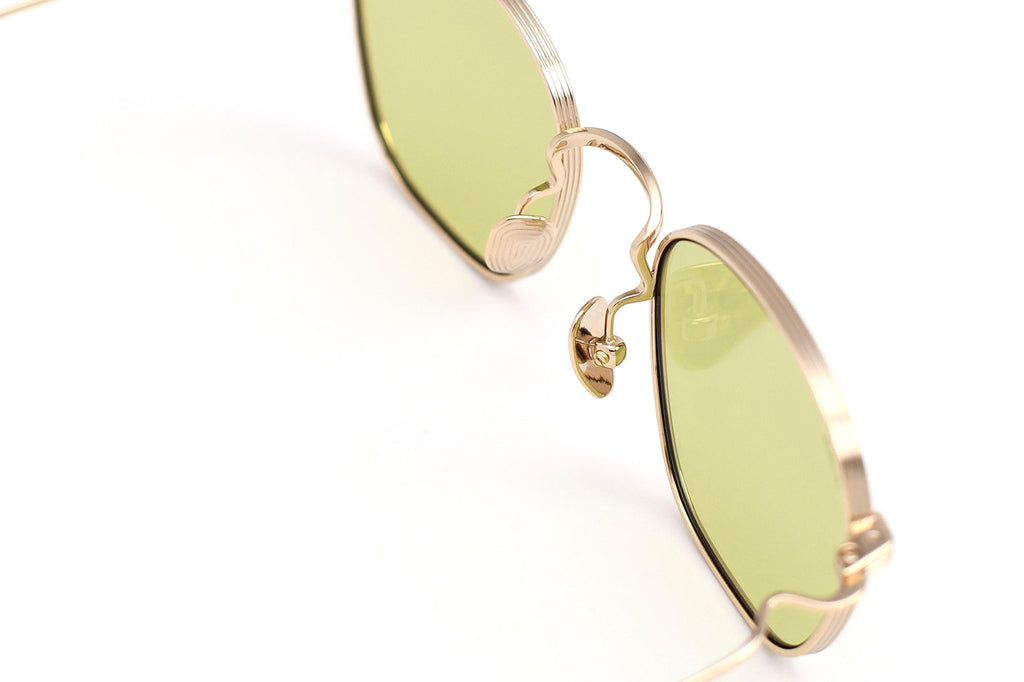 AKILA® Eyewear - Osiris Sunglasses Gold w/ Light Green Lenses