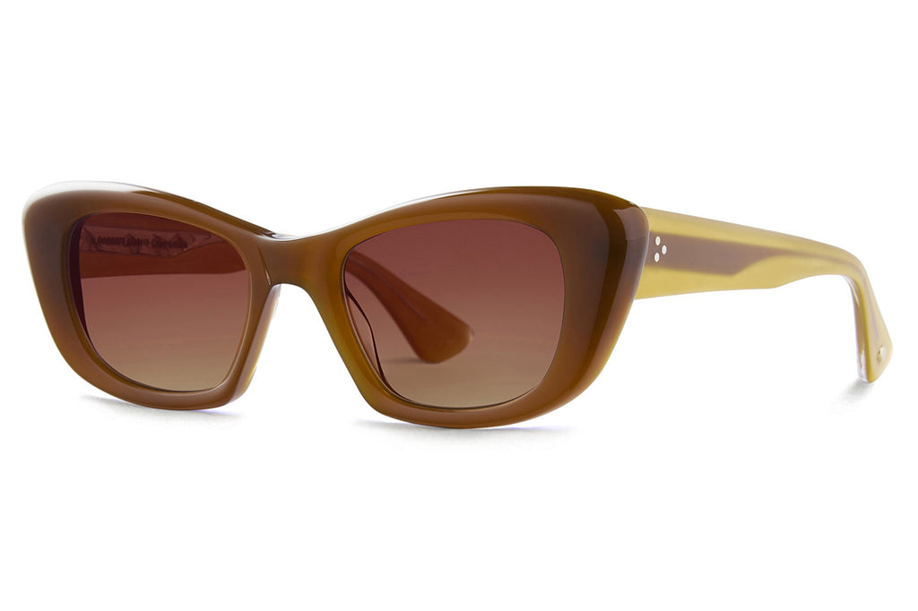 Garrett Leight - Sierra Sunglasses Cocoa with Amaretto Gradient Lenses