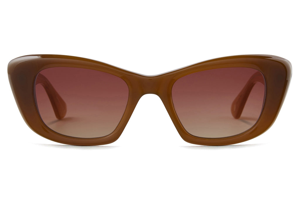 Garrett Leight - Sierra Sunglasses Cocoa with Amaretto Gradient Lenses