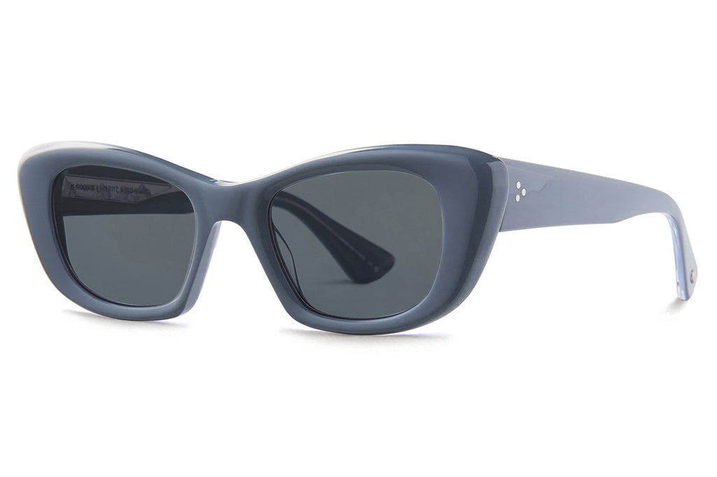 Garrett Leight - Sierra Sunglasses Denim Blue with Blue Smoke Lenses