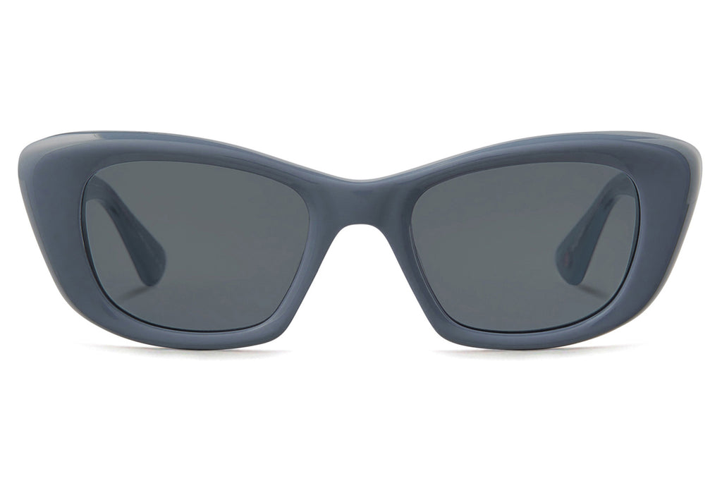 Garrett Leight - Sierra Sunglasses Denim Blue with Blue Smoke Lenses