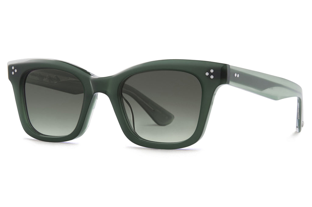 Garrett Leight - Thompson Sunglasses Forest with Blue Moon Gradient Lenses