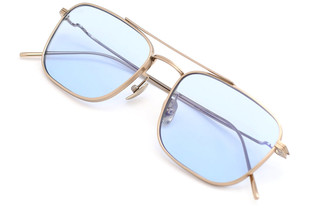 AKILA® Eyewear - Titan Sunglasses Gold w/ Light Blue Lenses