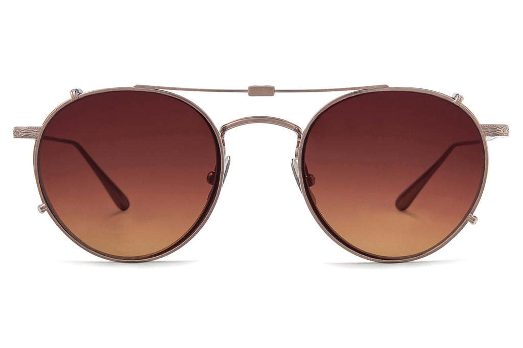 Garrett Leight - Wilson Clip On Shades Bronze with Auburn Gradient Lenses