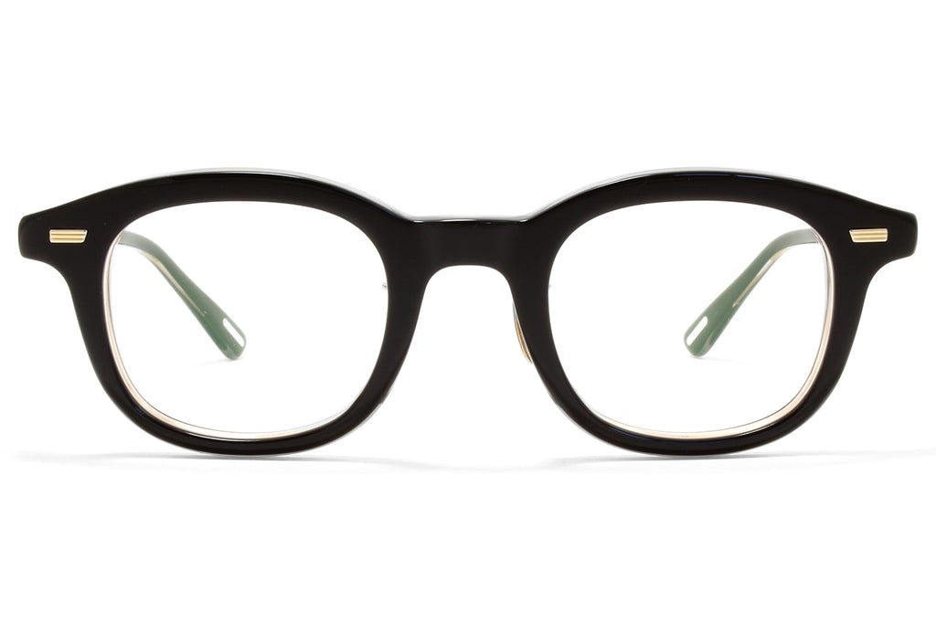 Yuichi Toyama : 5 - Bastille Eyeglasses Black+Clear/White Gold