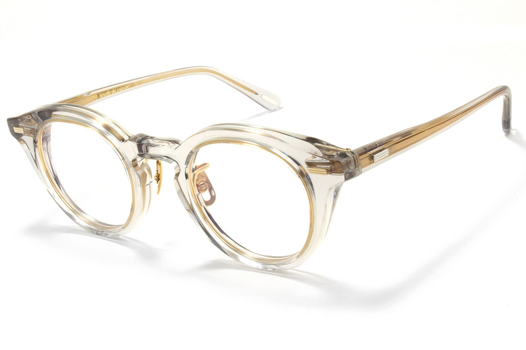 Yuichi Toyama : 5 - Poissy Eyeglasses Clear Gray/Gold