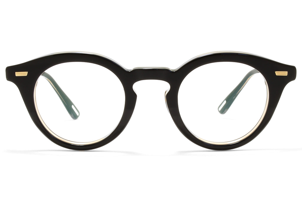 Yuichi Toyama : 5 - Poissy Eyeglasses Black+Clear/White Gold