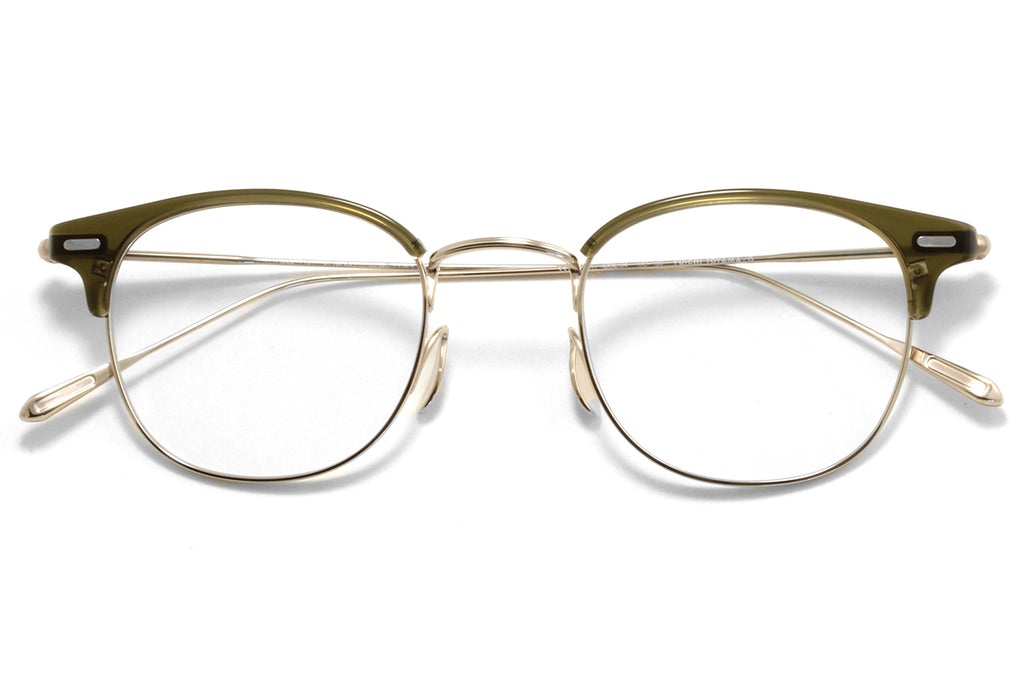 Yuichi Toyama - Jingasa (UD-160) Eyeglasses Olive Drab/White Gold