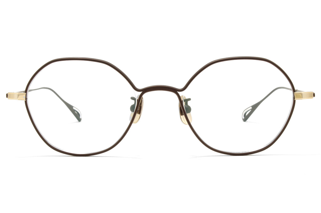 Yuichi Toyama - Reich (U-164) Eyeglasses Brown/White Gold