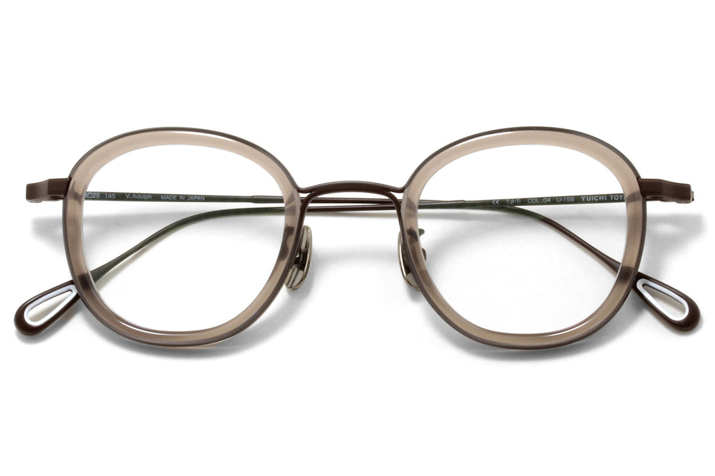 Yuichi Toyama - V. Adolph (U-158) Eyeglasses Matte Brown/Smoke Mocha