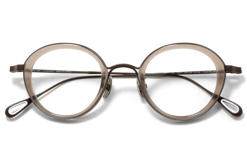 Yuichi Toyama - V. Gertrud (U-159) Eyeglasses Matte Brown/Smoke Mocha