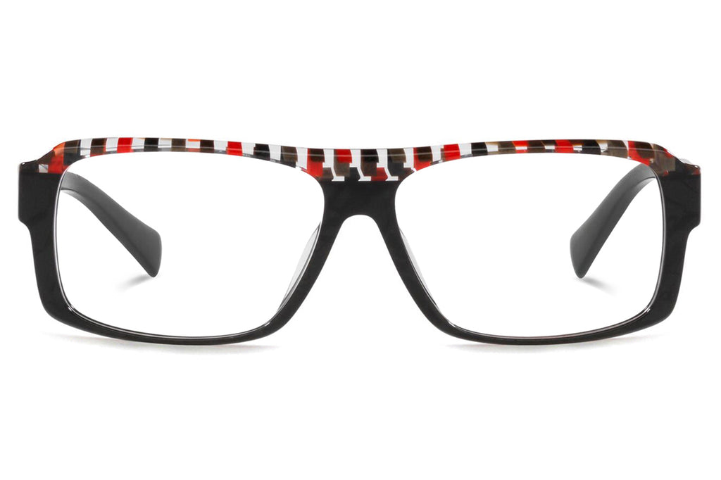 Alain Mikli - Gardel (A03146) Eyeglasses Black/Damier Red Black