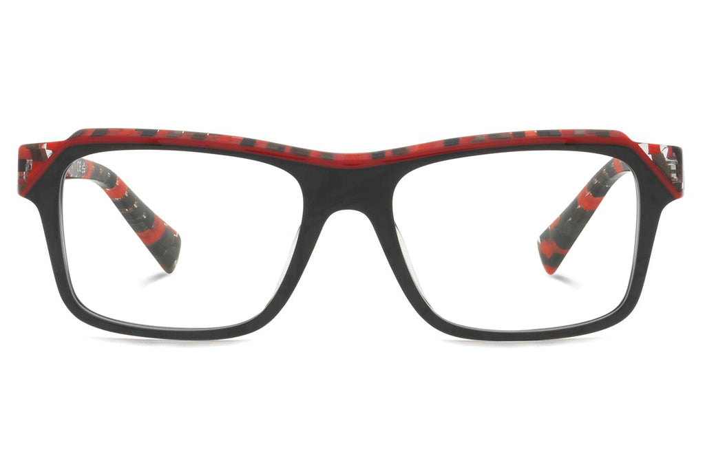 Alain Mikli - A03150 Eyeglasses Black/Damier Red Black